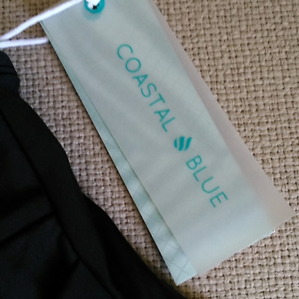 Coastal Blue One Shoulder cinch waist - Picture 2 of 4